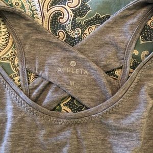 Athleta grey workout tank, size medium